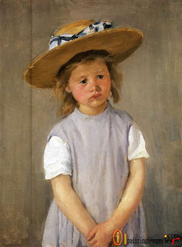 Child In A Straw Hat,1886