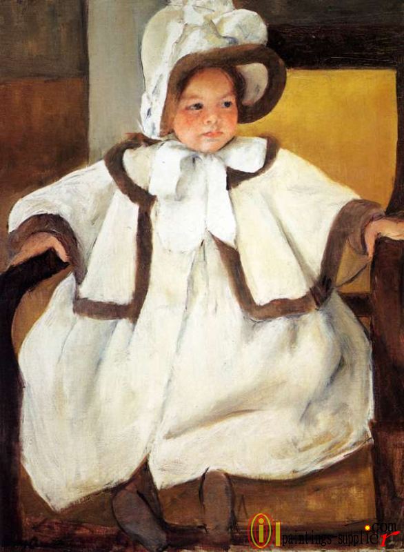 Ellen Mary Cassatt In A White Coat,1896.