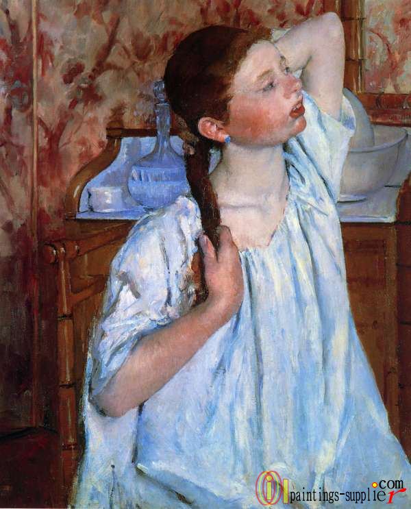 Girl Arranging Her Hair,1886