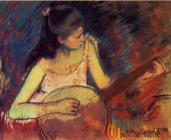Girl with a Banjo,1893-1894