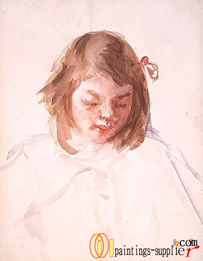 Head of Francoise Looking Down,1908.