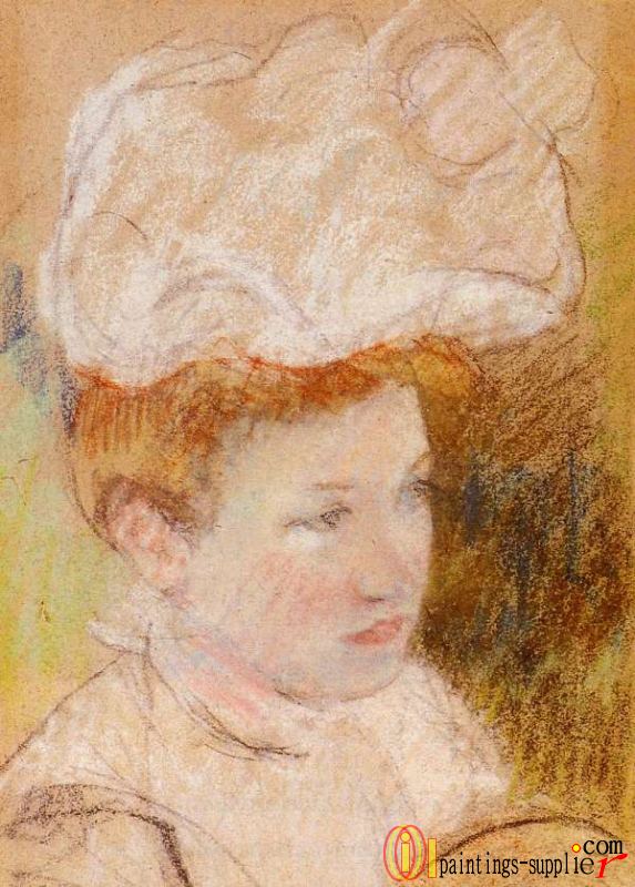 Leontine in a Pink Fluffy Hat,1898