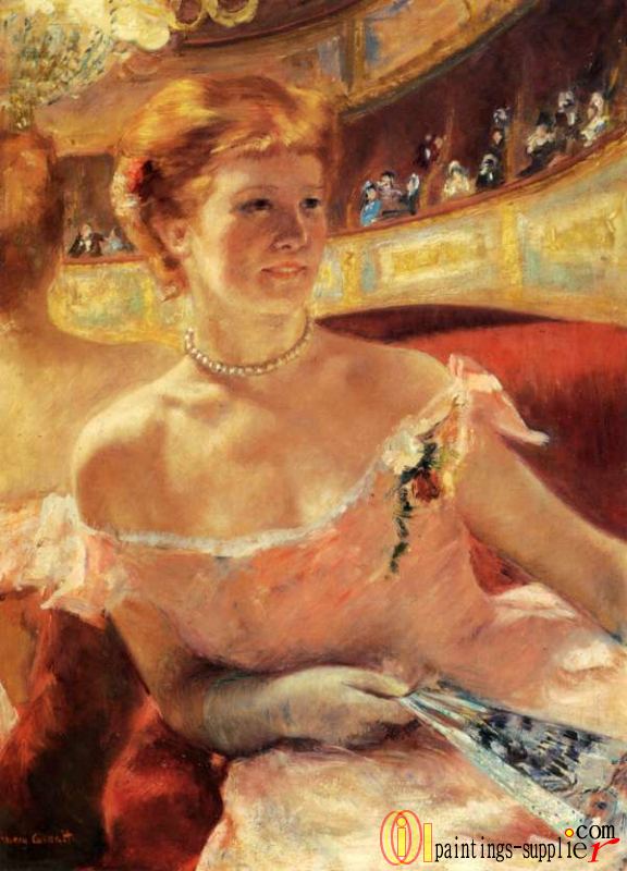 Woman With A Pearl Necklace In A Loge ,1879.