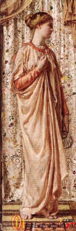 Standing female figure holding a vase
