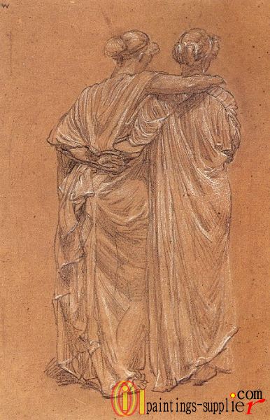 Study of Two Female Figures,1867-68