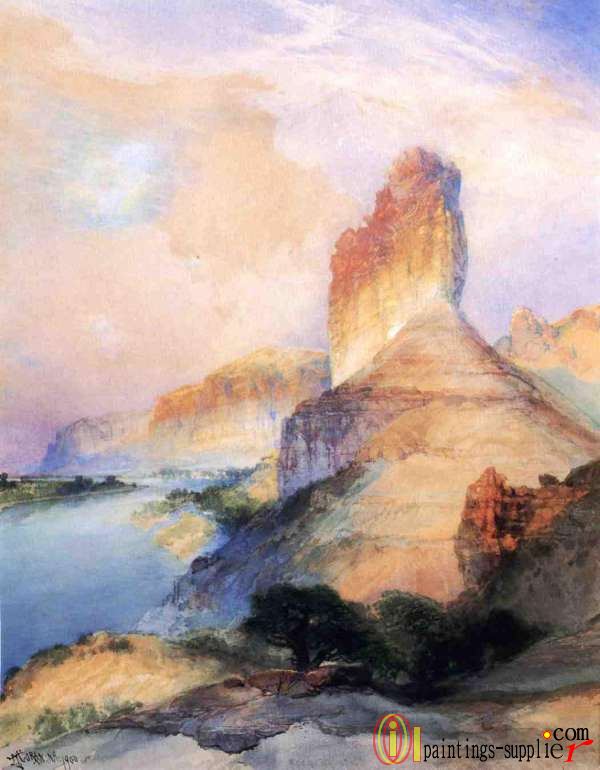 Castle Butte, Green River, Wyoming,1900