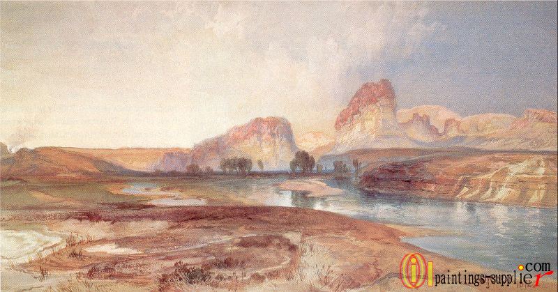 Cliffs, Green River, Wyoming,1872.