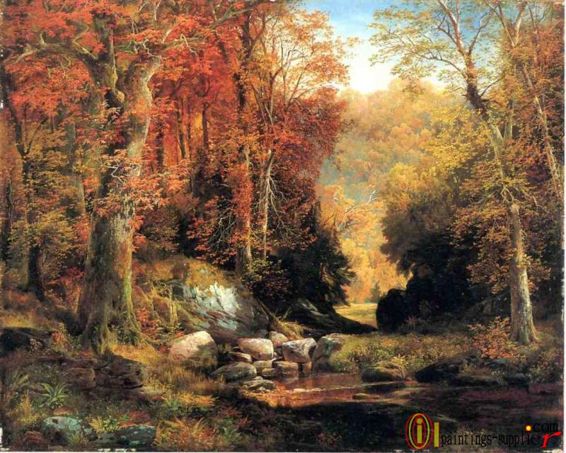Cresheim Glen, Wissahickon, Autumn,1864