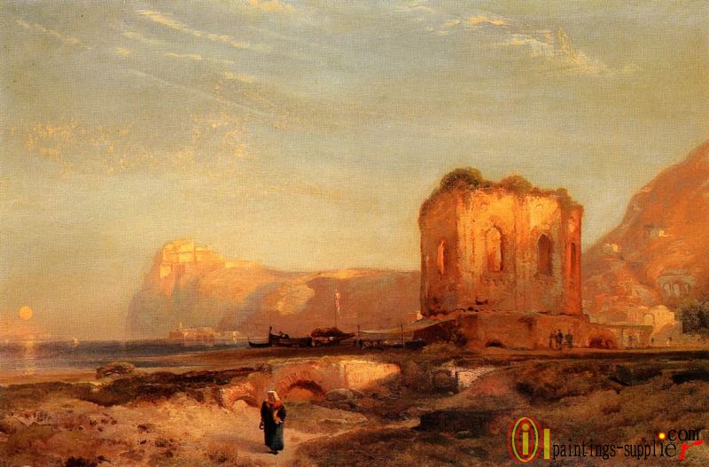 Temple of Venus, Castle of Baiae,1861.