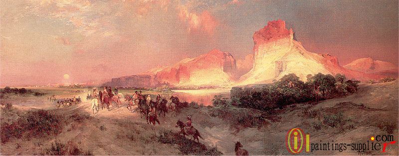 Green River Cliffs, Wyoming,1881.