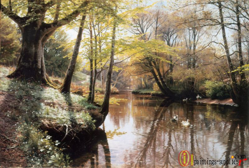 A River Landscape in Springtime,1914