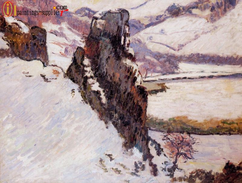 Landscape - The Creuse in the Snow