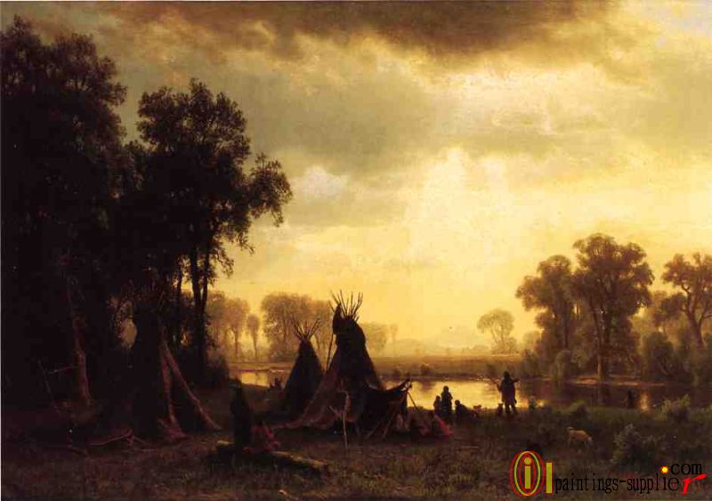 An Indian Encampment,1861