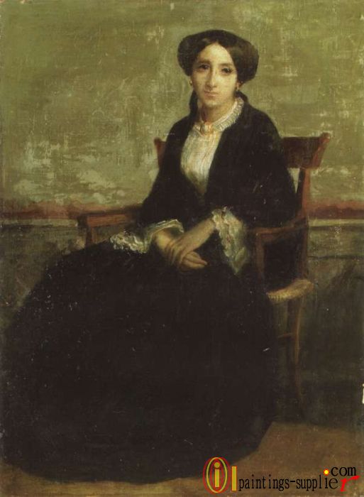 A Portrait of Genevieve Bouguereau,1850