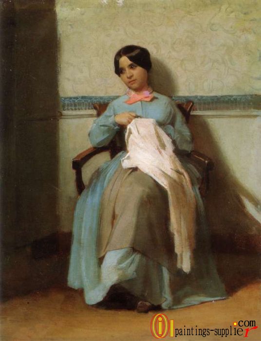 A Portrait of Léonie Bouguereau,1850