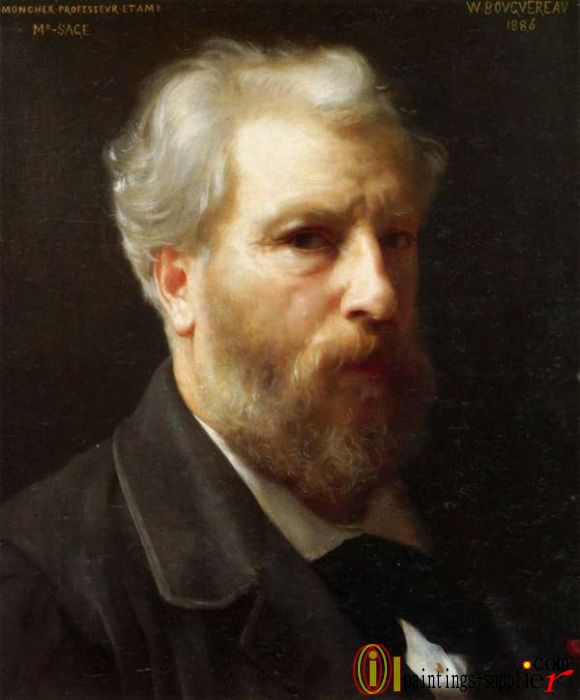 Autoportrait presenté à M. Sage,1886