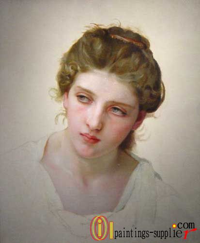 Étude de Tête de Femme Blonde de Face ,1898