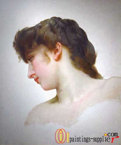 Étude de Tête de Femme Blonde Profil,1898