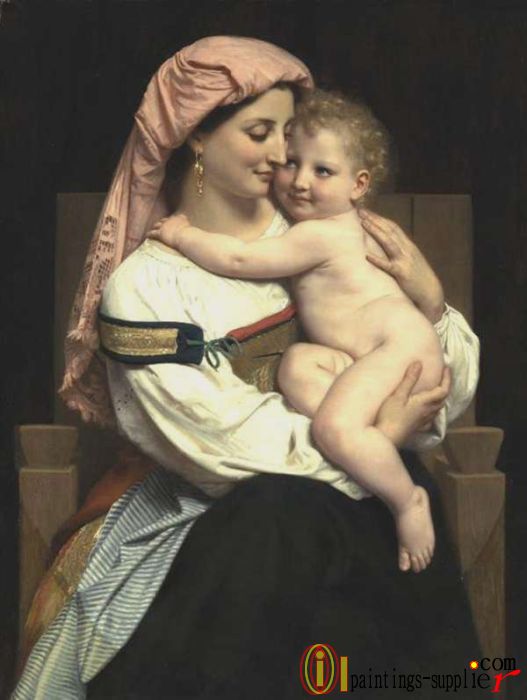 Femme de Cervara et Son Enfant,1861
