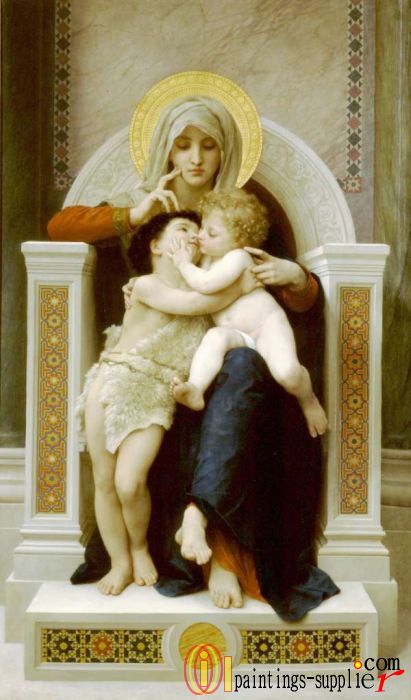 La Vierge, L'Enfant Jesus et Saint Jean Baptiste,1875