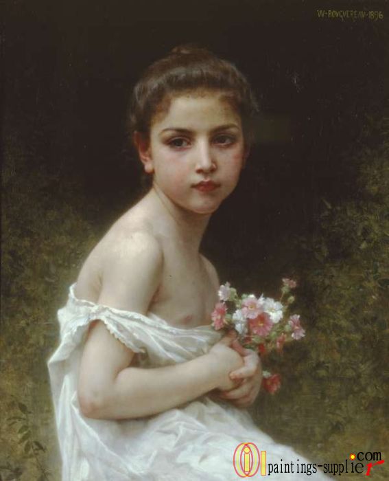 Petite fille au bouquet,1896