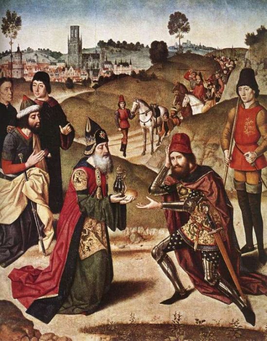 The Meeting of Abraham and Melchizedek ,1464-67