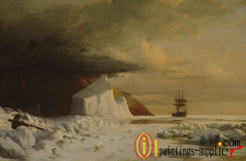 An Arctic Summer Boring Through the Pack in Melville Bay,1871