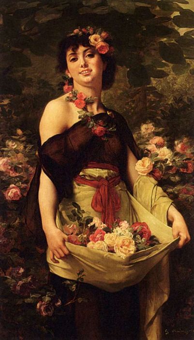 The Flower Girl,1888