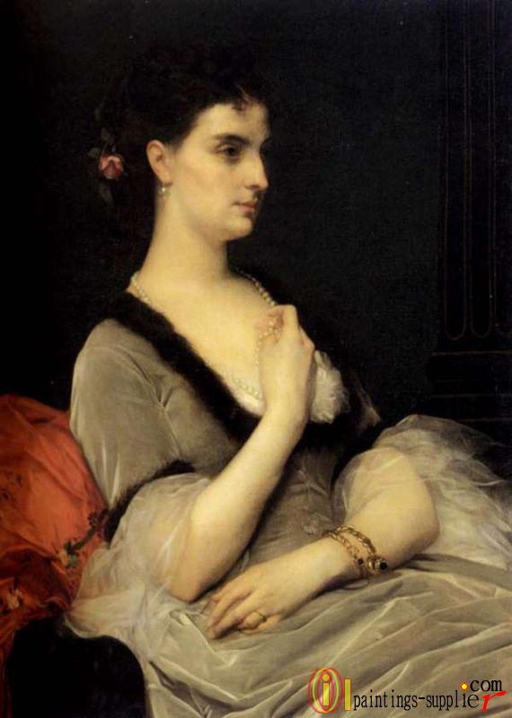 Portrait of Countess E. A. Vorontsova-Dashkova ,1873