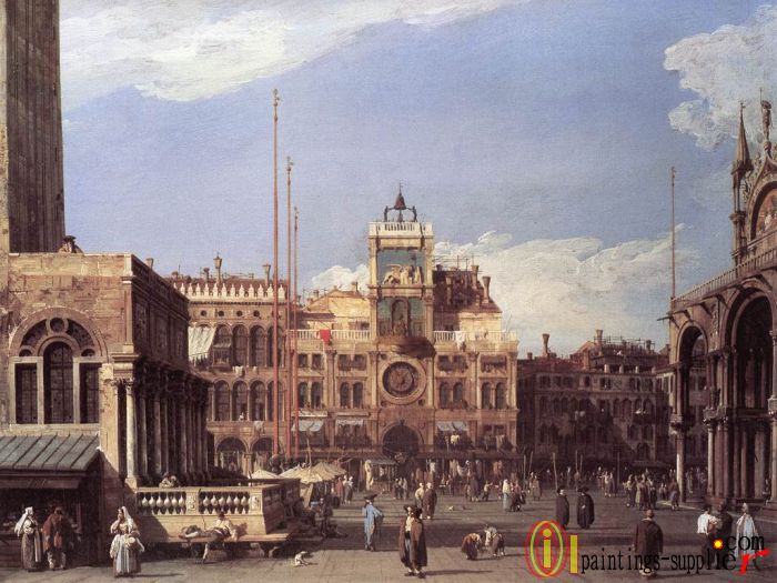 Piazza San Marco the Clocktower,1730
