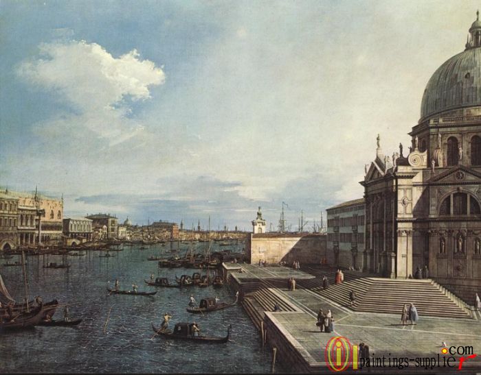 The Grand Canal at the Salute Church ,1738-1742