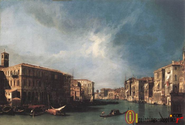 The Grand Canal from Rialto toward the North,1725