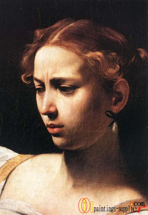Judith Beheading Holofernes [detail 1],1598