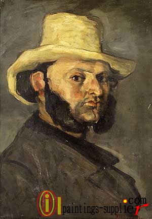 Gustave Boyer in a Straw Hat, 1870 - 71