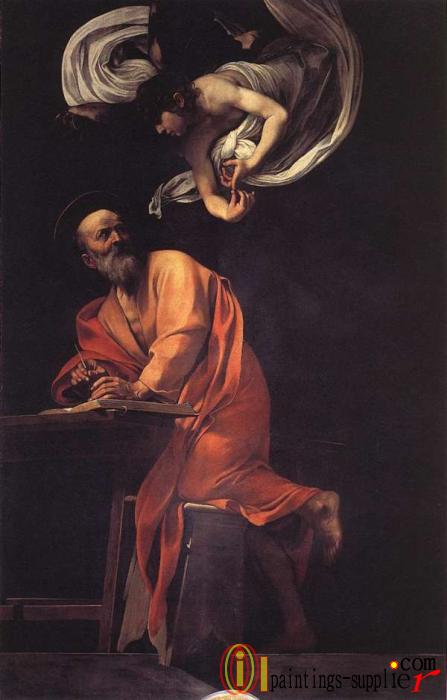The Inspiration of Saint Matthew,1602