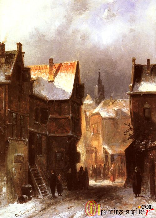 A Dutch Town In Winter
