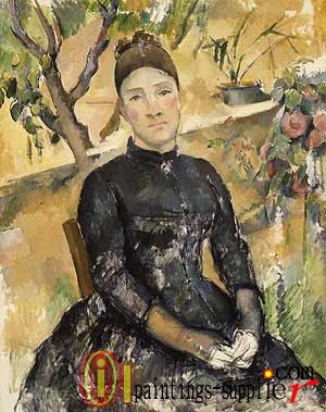Madame Cézanne in the Conservatory, 1891