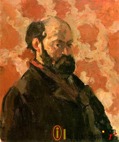 Self-Portrait with Rose Background, 1875