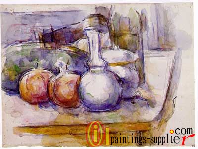 Still Life with Carafe, Sugar Bowl, Pomegranates and Waterme, 1900 - 06