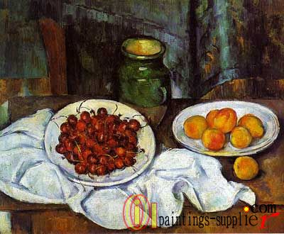 Still Life with Plate of Cherries, 1885 - 87