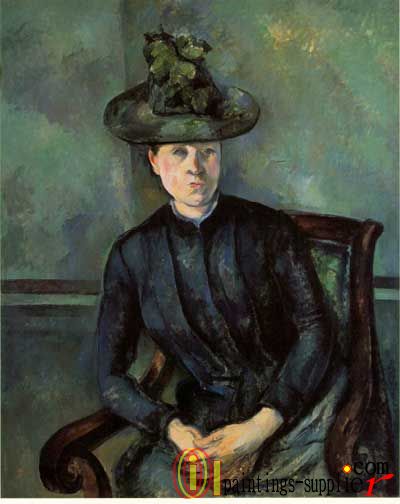 Woman in a Green Hat (Madame Cezanne), 1894 - 95