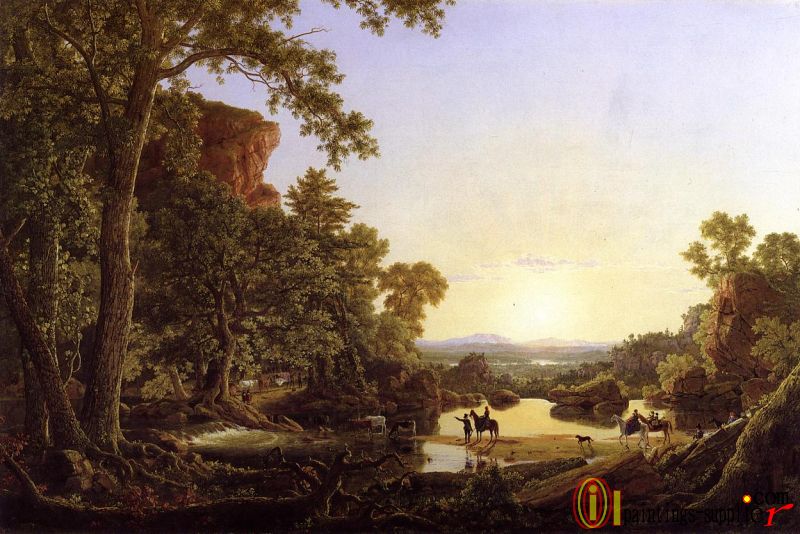 Hooker and Company Journeying through the Wilderness from Plymouth to Hartford, in 1636 ,1846