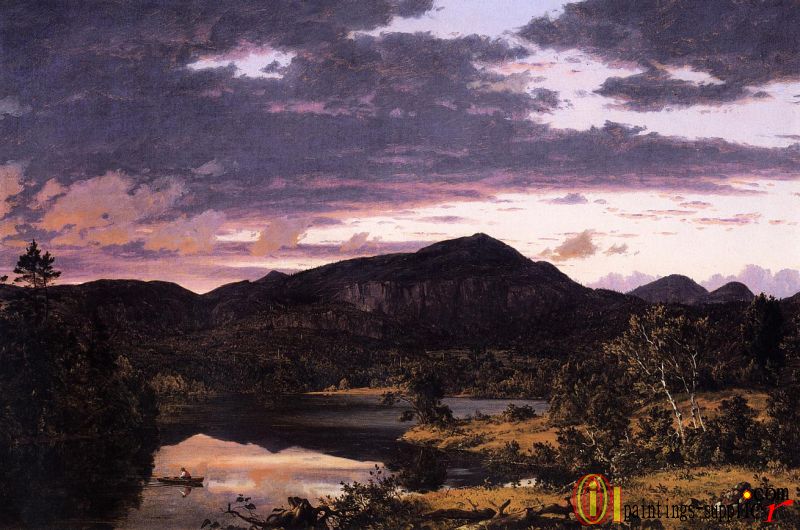 Lake Scene in Mount Desert,1851