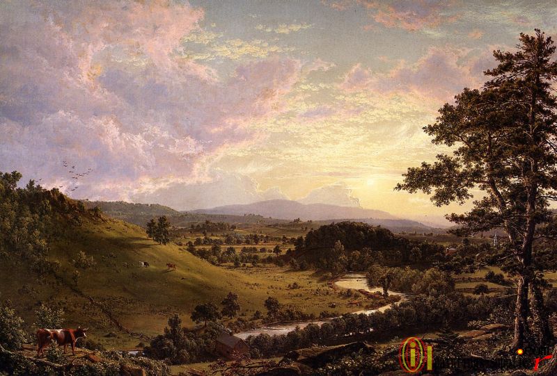 View near Stockbridge, Mass.,1847