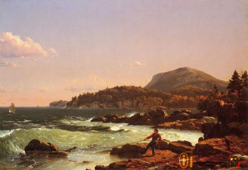 View of Newport Mountain, Mount Desert,1851