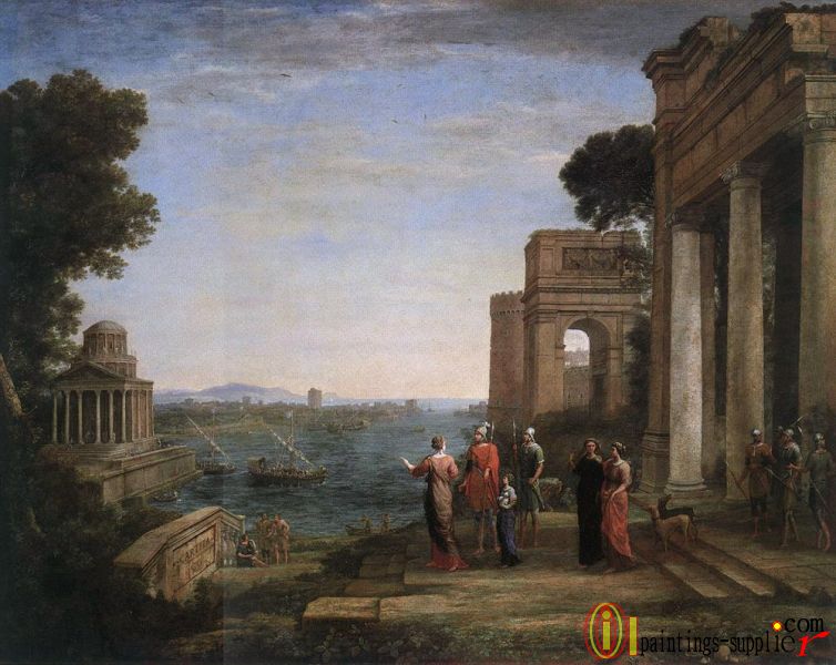 Aeneas Farewell to Dido in Carthago