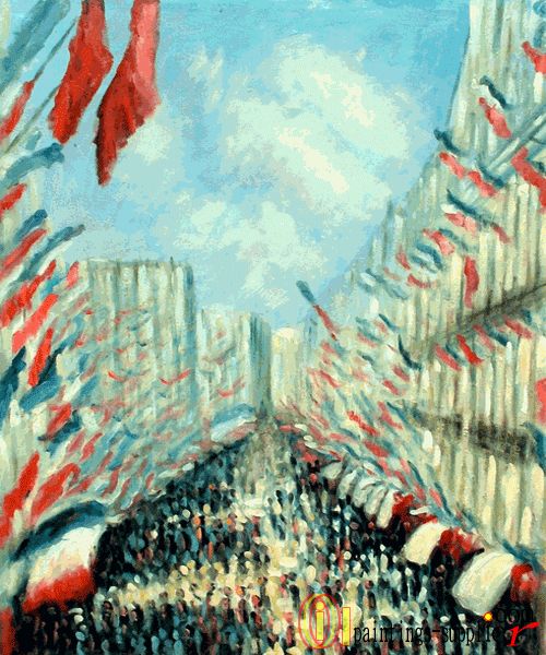 La Rue Montorgueil, Paris, Festival of June 30, 1878