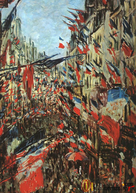 Rue Montargueil with Flags