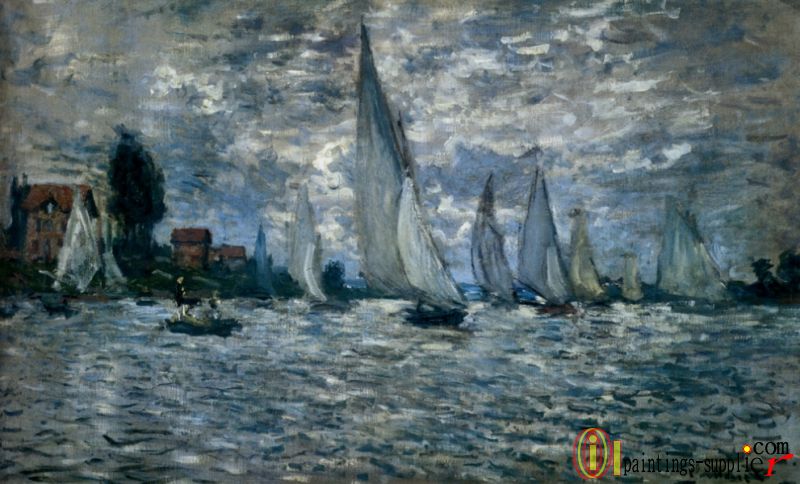 The Boats Regatta At Argenteuil