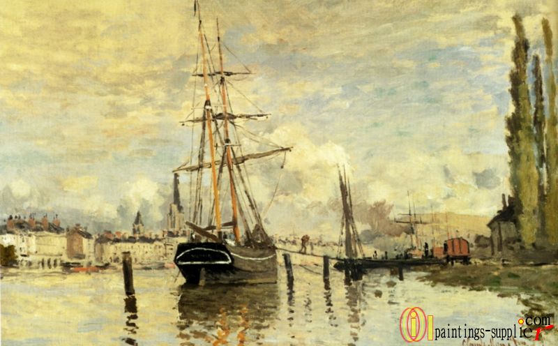 The Seine At Rouen 1872